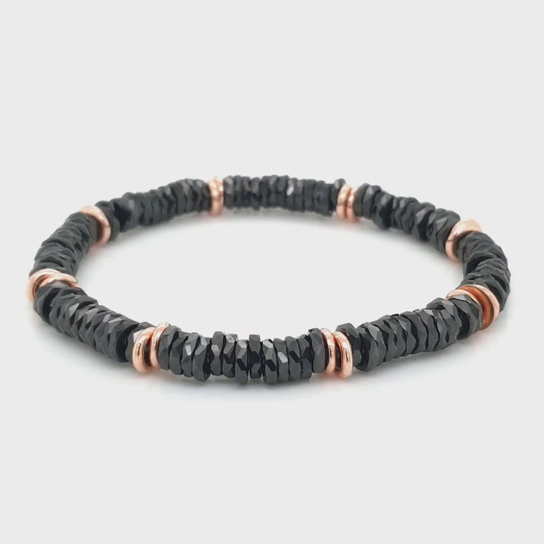 Ceramic Bracelet with 18ct Rose Gold