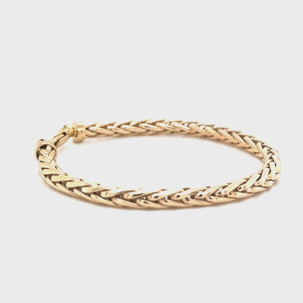 9ct Yellow Gold 5mm Spiga Bracelet