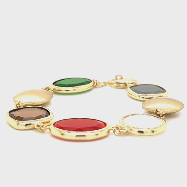 Aquaforte Gold Plated Coloured Bracelet