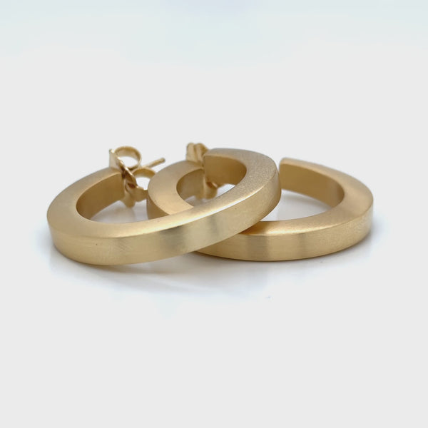 Aquaforte Gold Plated Hoop Earrings