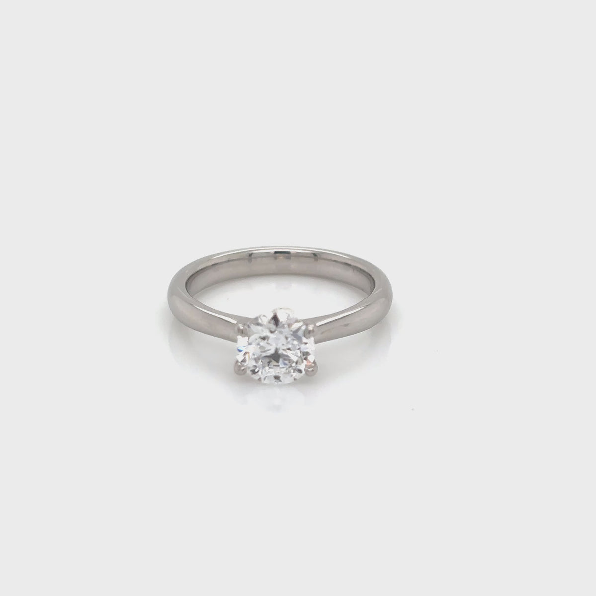 Platinum Diamond Solitaire Ring 1.01ct