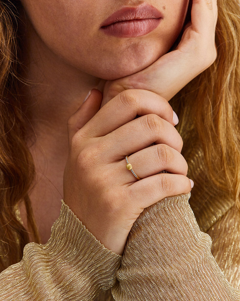 Nanis 18ct Yellow Gold Diamond Ring
