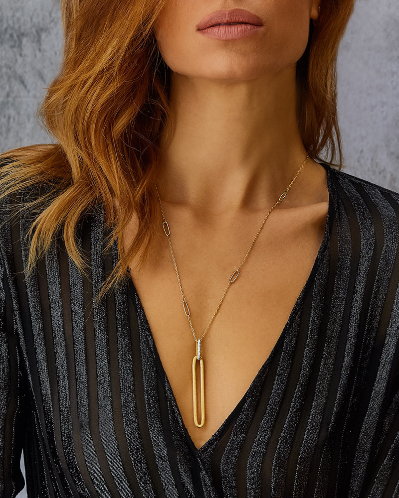 Nanis 18ct Yellow Gold and Diamond Necklet