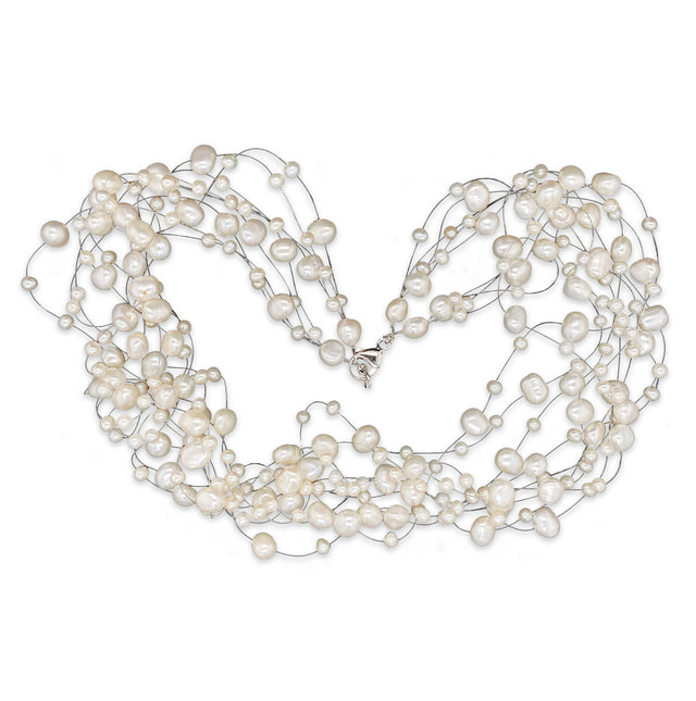 Multistrand Freshwater Pearl Necklet