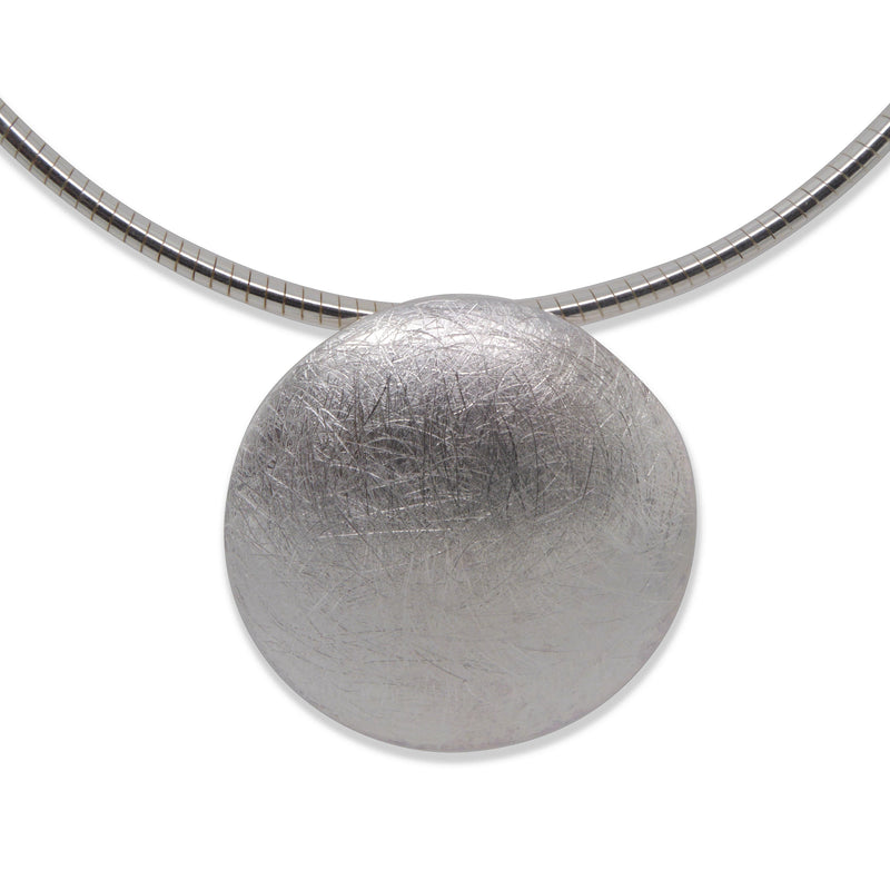 Silver Brushed Pendant