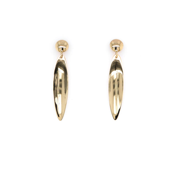 Gold Marquise Earrings